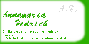 annamaria hedrich business card